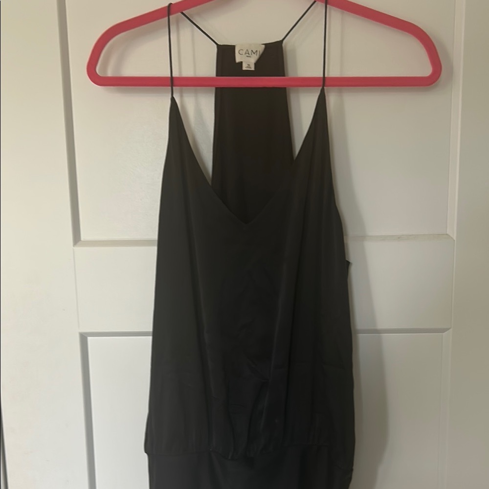 Cami NYC Elegant Black V-Neck Camisole Bodysuit